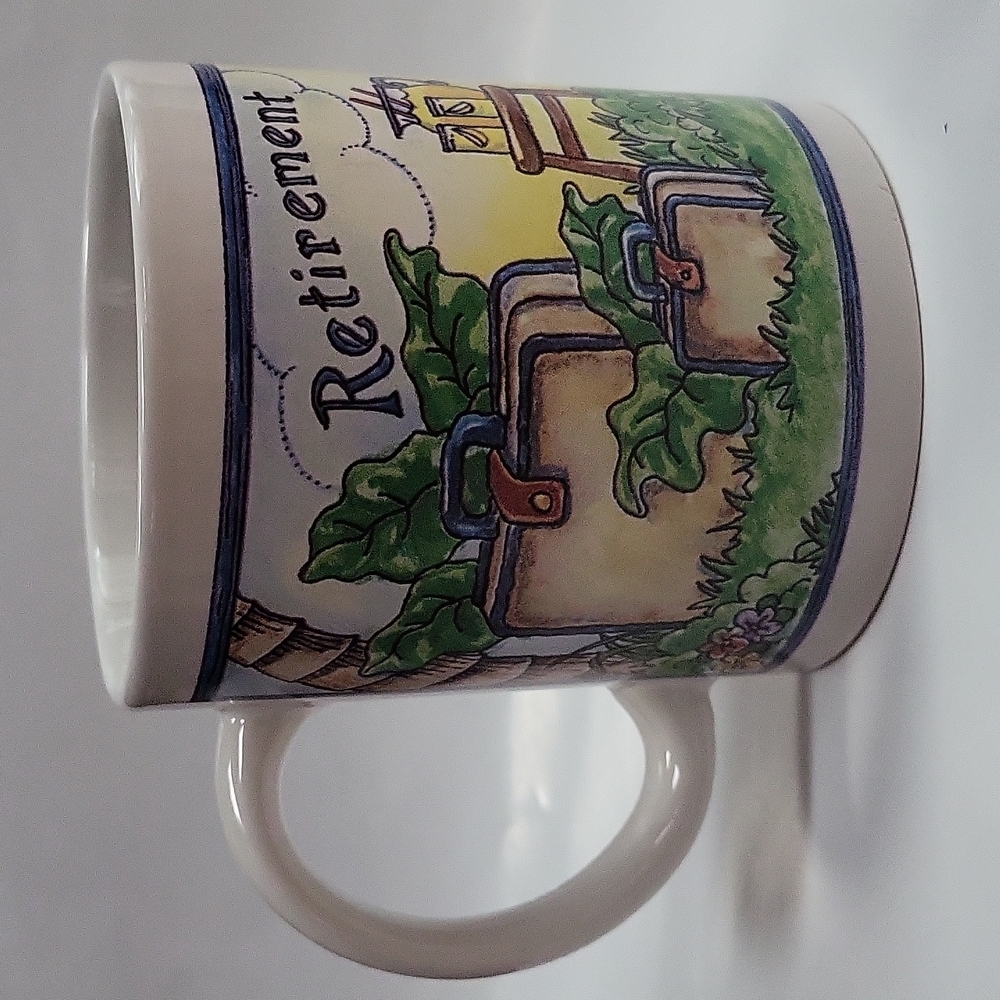 Vintage  1996 Shelly S. Rasche Retirement Coffee Mug